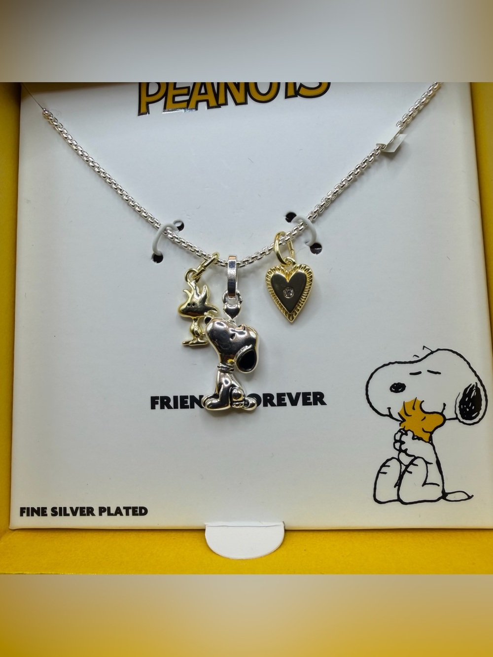 Peanuts Snoopy necklace silver plated - Picture 3 of 7